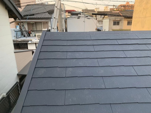 カラーベスト設置軒から棟